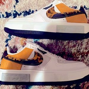Air Force 1 brand new never worn size 5Y or 6.5 W Fontanka Tortoise Shell